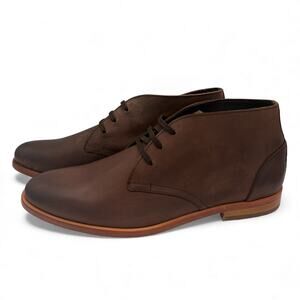 Wolverine NWOB Chukka Brown Cocoa Leather Ankle Boots Men's Size 9 Lace Up